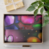 Whimsical Graffiti-Style Floral Ladybug Decoupage Seidenpapier (Geschenk)