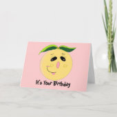 Whimsical Grapefruit Geburtstag Karte (Vorderseite)