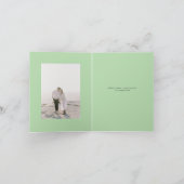 Whimsical Green Blätter Hochzeitsempfehlung Einladung (Innenseite)