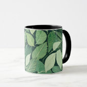 Whimsical Green Blätter Tasse (VorderseiteRechts)