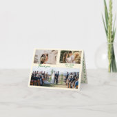 Whimsical Green Mediterranean Wedding Dankeskarte (Vorderseite)