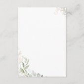 Whimsical Greenery and Gold Veranstaltungskalender Begleitkarte (Rückseite)