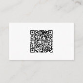 Whimsical Greenery Gold QR Code Hochzeitswebsite Begleitkarte (Rückseite)
