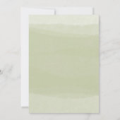 Whimsical Greenery Golden Bridesmaids Einladung (Rückseite)