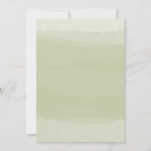 Whimsical Greenery Golden Bridesmaids Einladung (Rückseite)