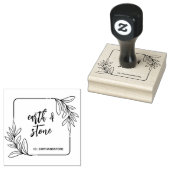 Whimsical Greenery Handmade Gummistempel (Stempel)
