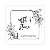 Whimsical Greenery Handmade Gummistempel (Prägung)