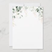 Whimsical Greenery Nichts Extravagant nur Liebe Ho Einladung (Rückseite)