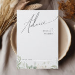 Whimsical Greenery und Gold | Hochzeitsratgeber Hinweiskarte<br><div class="desc">Treten Sie ein in eine Welt der Zauber mit unserem kichen Grün und Gold | Hochzeitsratenkarte, perfekt für Ihre botanische Frühjahrshochzeit. Die mit einem schlauen grünen Eukalyptus und goldenen Akzenten geschmückte Karte strahlt Eleganz und moderne Laune aus. Stellen Sie sich einen Spaziergang durch einen zauberhaften Sommergarten vor, umgeben von den...</div>