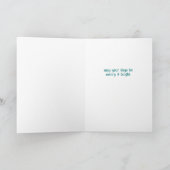 Whimsical Grid Cute Custom Christmas Holiday Karte (Innenseite)