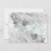 Whimsical Grise Blossom Mitteilungskarte (Rückseite)