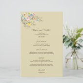 Whimsical Groovy Flower Garden Chic Wedding Party (Stehend Vorderseite)