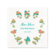 Whimsical Groovy Psychedelic Mushroom Geburtstag