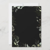 Whimsical Grüne Schwarz und Gold machen wir Hochze Einladung (Rückseite)