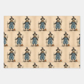 Whimsical Halloween And Fall, Ghost, Scarecrow,  Geschenkpapier Set (Vorderseite 2)