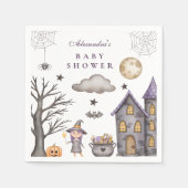 Whimsical Halloween Baby Dusche Serviette (Vorderseite)