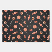 Whimsical Halloween Candy and Skulls Geschenkpapier Set (Vorderseite 2)
