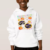 Whimsical Halloween Candy Ghosts | Cute Kids Appar Hoodie (Vorderseite)