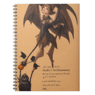 Whimsical Halloween Delights Fairy-Themed-Notebook Notizblock