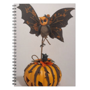 Whimsical Halloween Delights Fairy-Themed-Notebook Notizblock