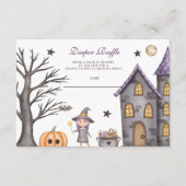 Whimsical Halloween Diapper Raffle Begleitkarte (Vorderseite)