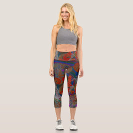 Whimsical Halloween Dreams Capri Leggings