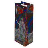 Whimsical Halloween Dreams Geschenktüte Für Weinflaschen (Vorderseite Schrägansicht)