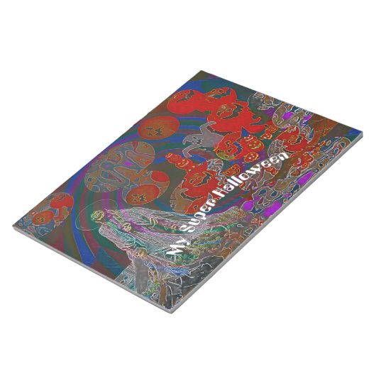 Whimsical Halloween Dreams Notizblock (angewinkelt)