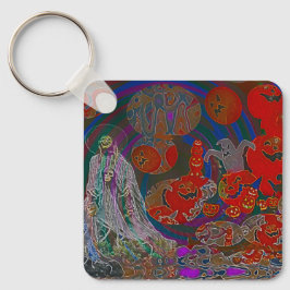 Whimsical Halloween Dreams Schlüsselanhänger
