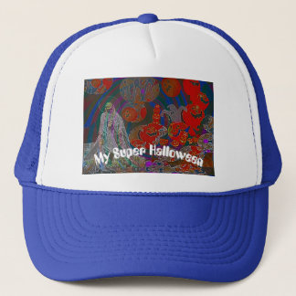 Whimsical Halloween Dreams Truckerkappe