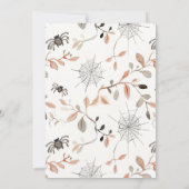 Whimsical Halloween Ghost Pumpkin Baby Shower Dankeskarte (Rückseite)