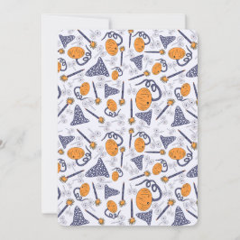 Whimsical Halloween Greeting Card – Magical Doodle Einladung