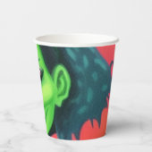 Whimsical Halloween Hexe Pappbecher (Rückseite)