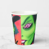 Whimsical Halloween Hexe Pappbecher (Links)