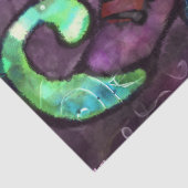 Whimsical Halloween Hexenstiefel Lila Decoupage Seidenpapier (Detail)