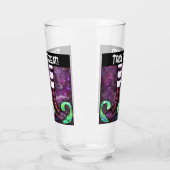 Whimsical Halloween Hexenstiefel Lila grün Glas (Links)