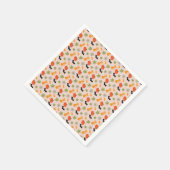 Whimsical Halloween Illustration Serviette (Ecke)