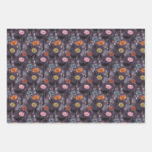 Whimsical Halloween Pumpkins Set von drei Geschenkpapier Set (Vorderseite 3)