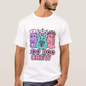 Whimsical Halloween Trio Nurse-Geist T-Shirt (Vorderseite)