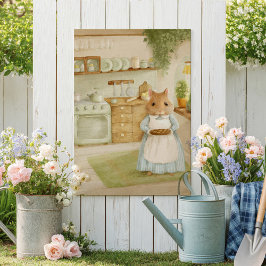 Whimsical hamster Storybook kids Poster