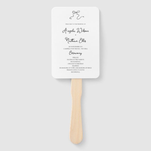 Whimsical Hand angefertigte Hochzeitslüfter Fächer (Vorderseite)