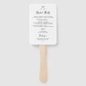 Whimsical Hand angefertigte Hochzeitslüfter Fächer (Rückseite)