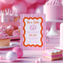 Whimsical Hand Dragon Pink & Orange Geburtstag