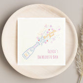 Whimsical Hand Drain Floral Junggeselinnen-Abschie Serviette