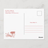 Whimsical Hand Drawing Baby Dusche Brunch Postkarte (Rückseite)