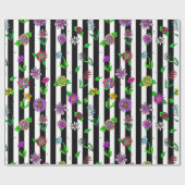 Whimsical Hand Drawing Blume Geschenkpapier (Flach)