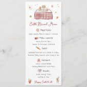 Whimsical Hand Drawing Frühjahr Osterbrunch Menükarte (Vorderseite)