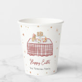 Whimsical Hand Drawing Frühjahr Osterbrunch Pappbecher (Vorderseite)