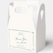 Whimsical Hand Drawing Green Brautparty Geschenkschachtel (Offen)