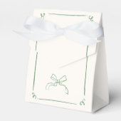 Whimsical Hand Drawing Green Brautparty Geschenkschachtel (Vorderseite)